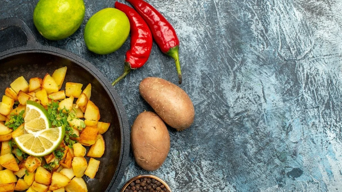 طريقة عمل بطاطس شطه وليمون